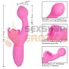 Vibrador estimulador punto g con masejador de clitoris y carga USB